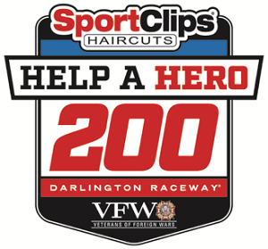 Sport Clips and VFW Help a Hero Darlington Race Logo